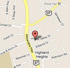Sketch map location for Aunt Kathy's Childcare Newport