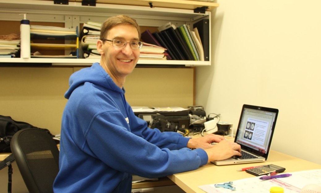 Prof. Buchholz in his office