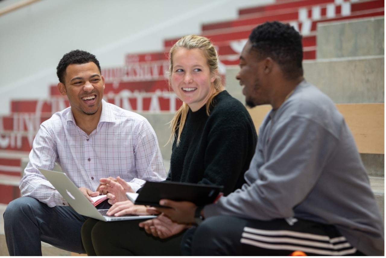 students sitting in a lecture hall