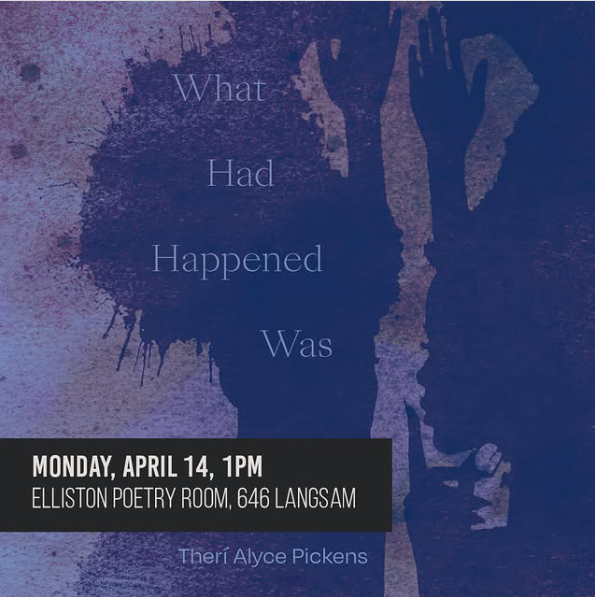 Dr. Theri Pickens Poetry Reading - details in the text box