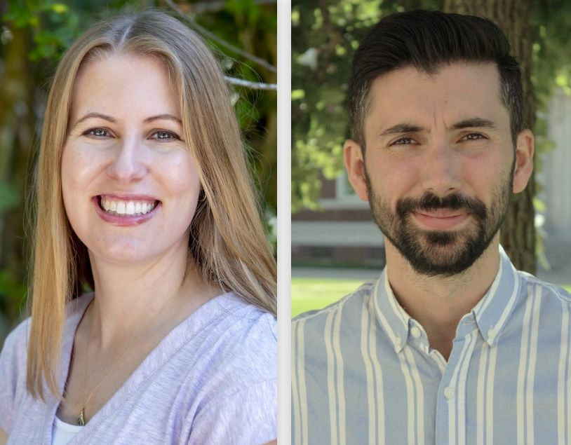 Headshot of Kara Moranski and Juan Godoy Peñas