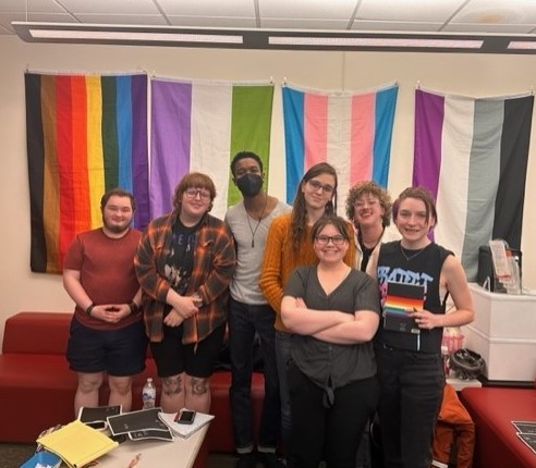 Students participating in the for The Queer Writers Project